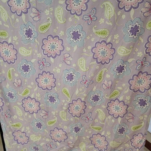 Pottery Barn Kids Purple Butterfly Samantha Full Queen Duvet Cover + 1 Sham - Picture 8 of 10